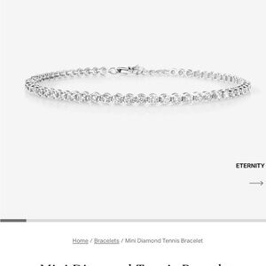 Eternity Ring Concierge Silver Diamond Bracelet